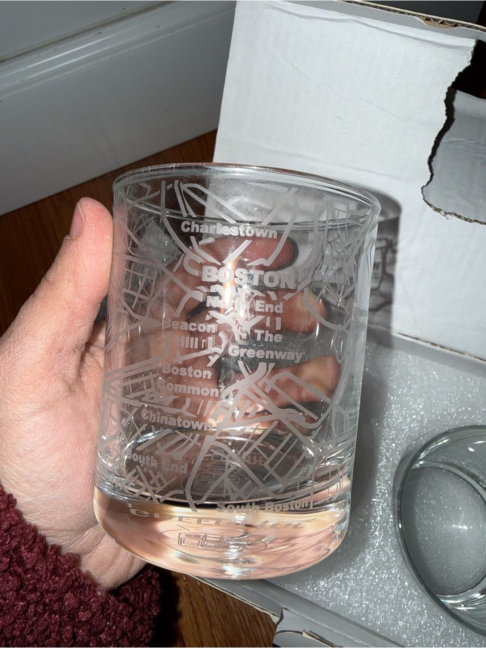 Greenline Goods Whiskey Glasses 10 Oz Tumbler Gift Set for Boston lovers Setof 2